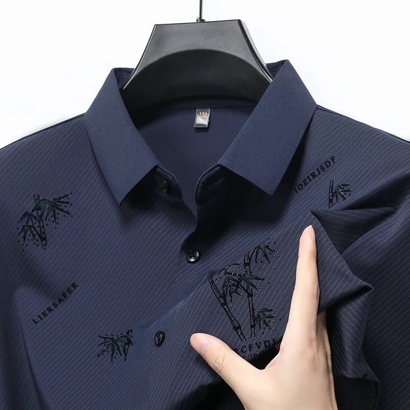 

Высококачественные мужские рубашки с длинными рукавами и лацканами, осенние новые изысканные принты с растениями, модная деловая красивая повседневная мужская одежда