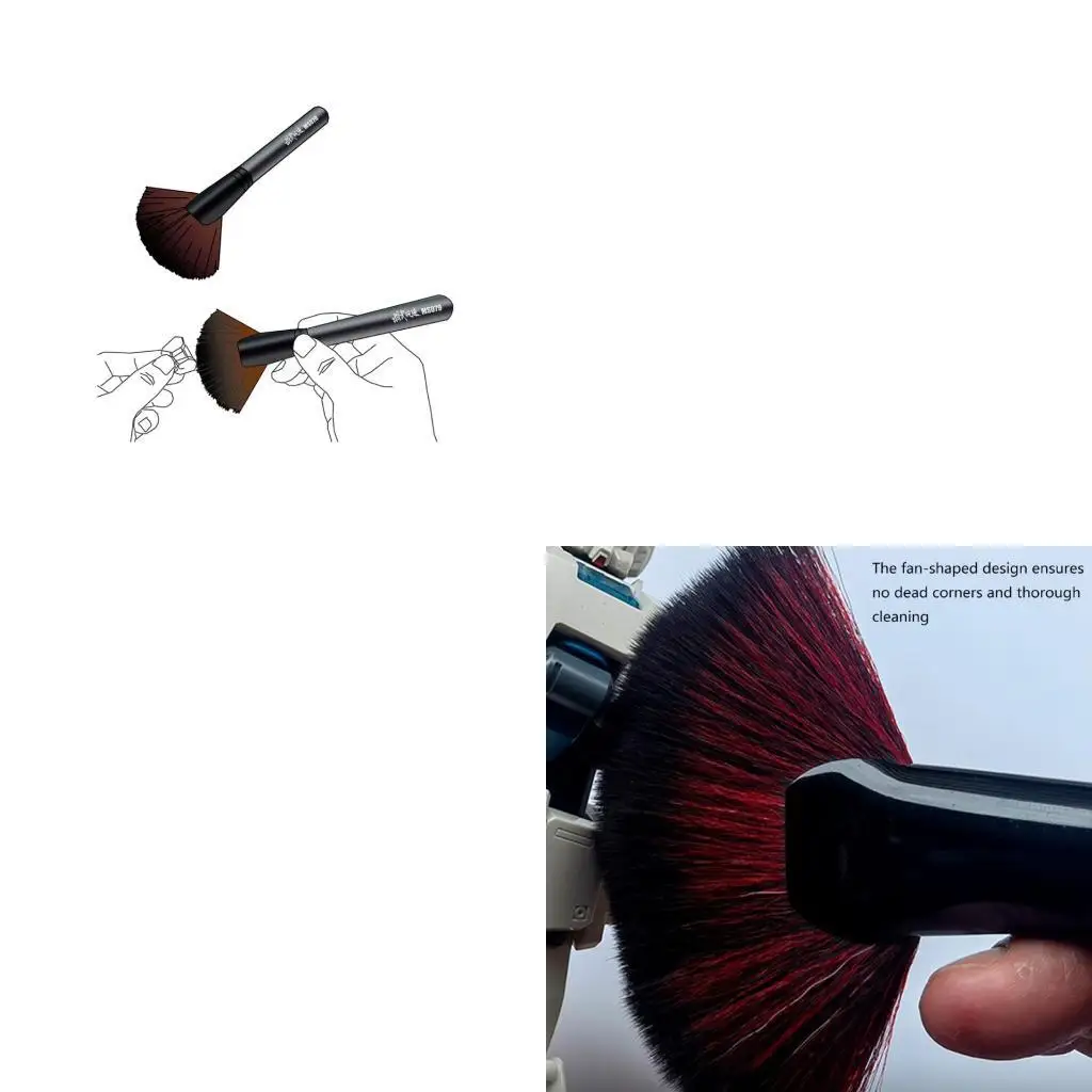 

Soft Bristle Brush For Model Cleaning With Ergonomic Wooden Handle Dust Brush