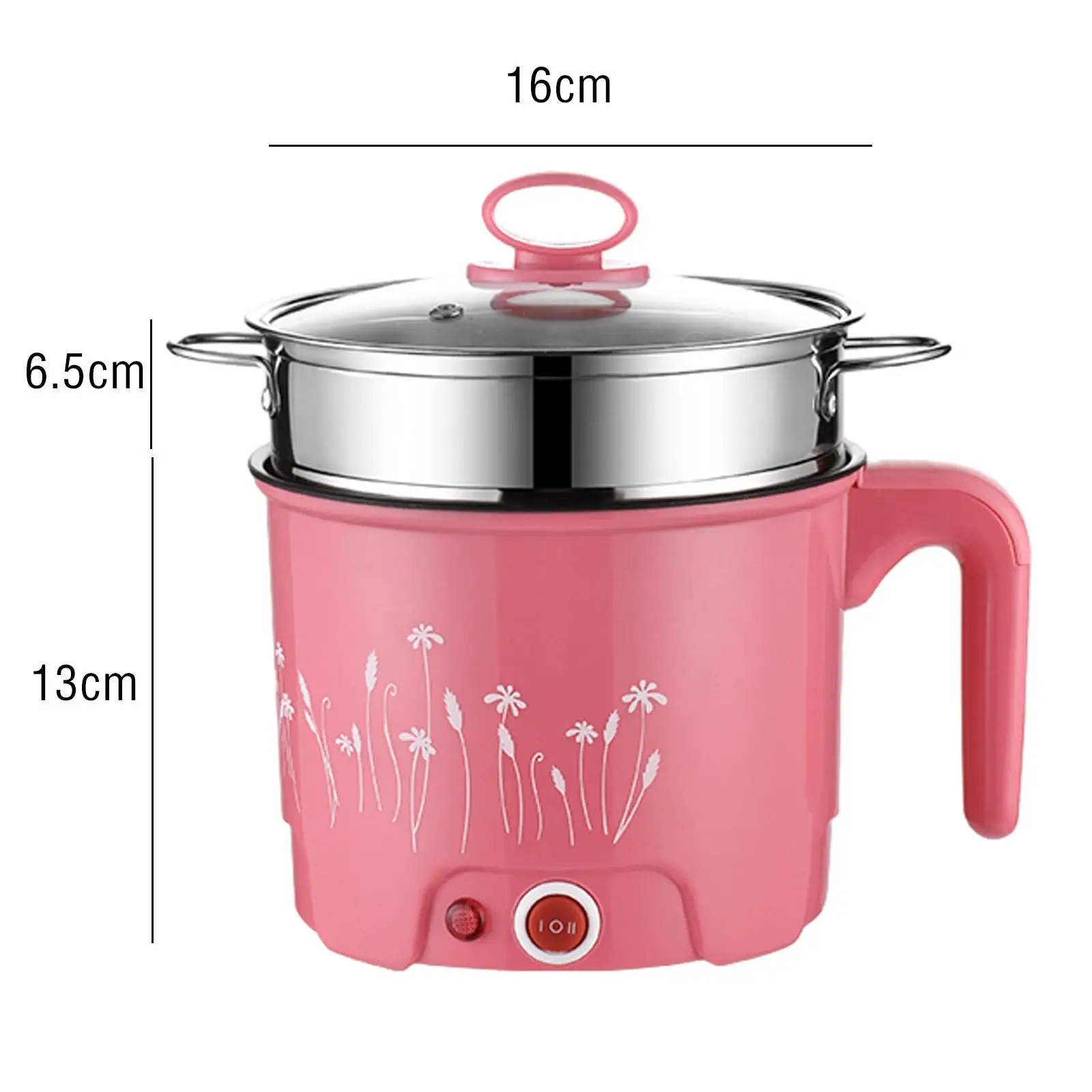 Ollas eléctricas antiadherentes, sartén multifuncional, Mini cocina de Ramen, fideos, Cocina Para gachas, fideos, habu, bistec Ramen