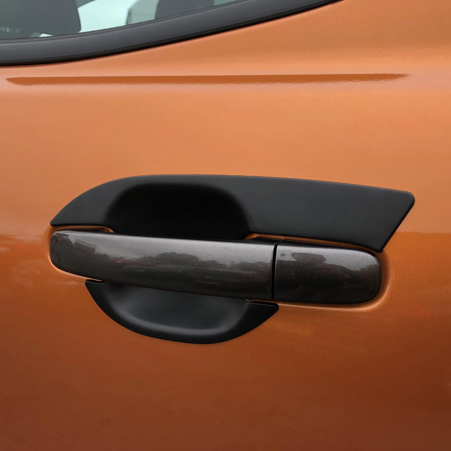 ماتي الأسود مقبض الباب حامي غطاء مقبض الباب لفورد رينجر 2012-2022 PX3 XLT T6 T7 T8 Wildtrak XLS Sport XLT XL Limited