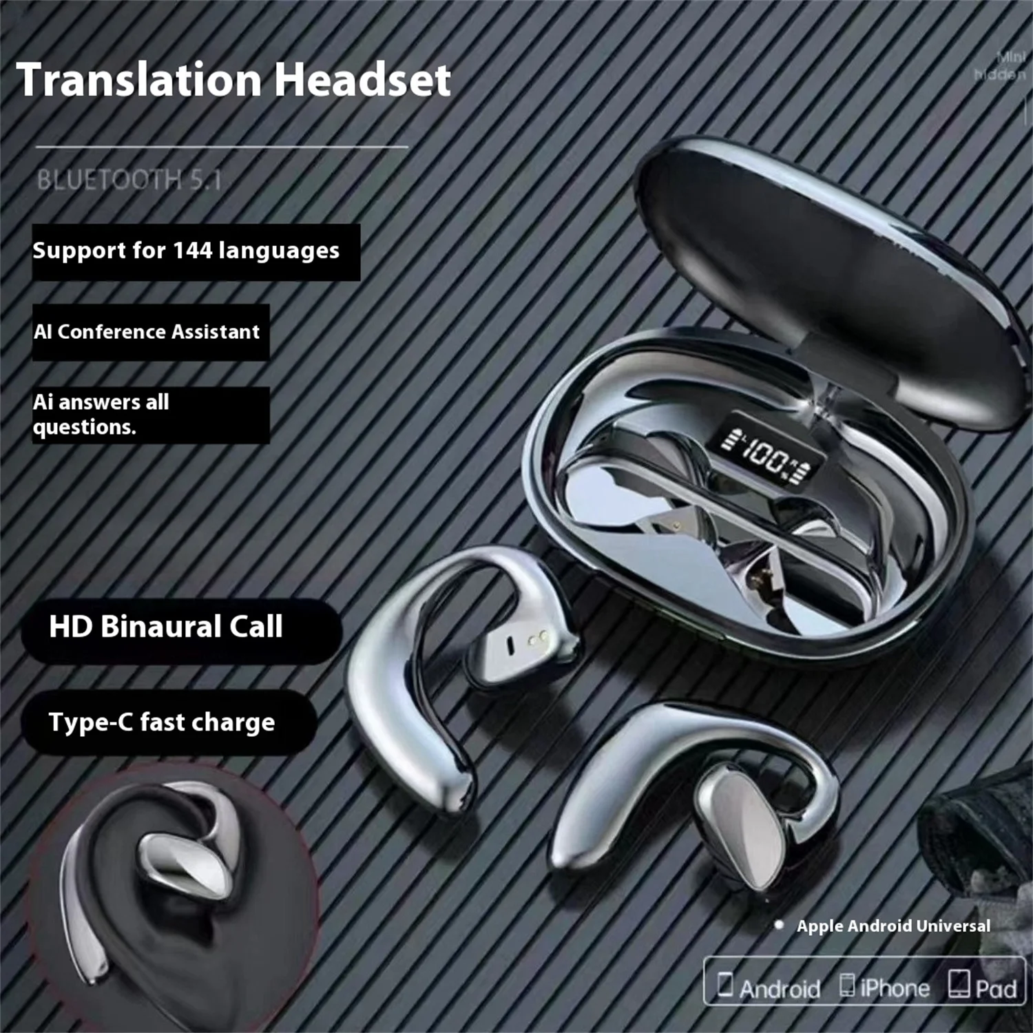 

Bluetooth earphones cross-border translation with ultra long battery life M8 2025 global market new model