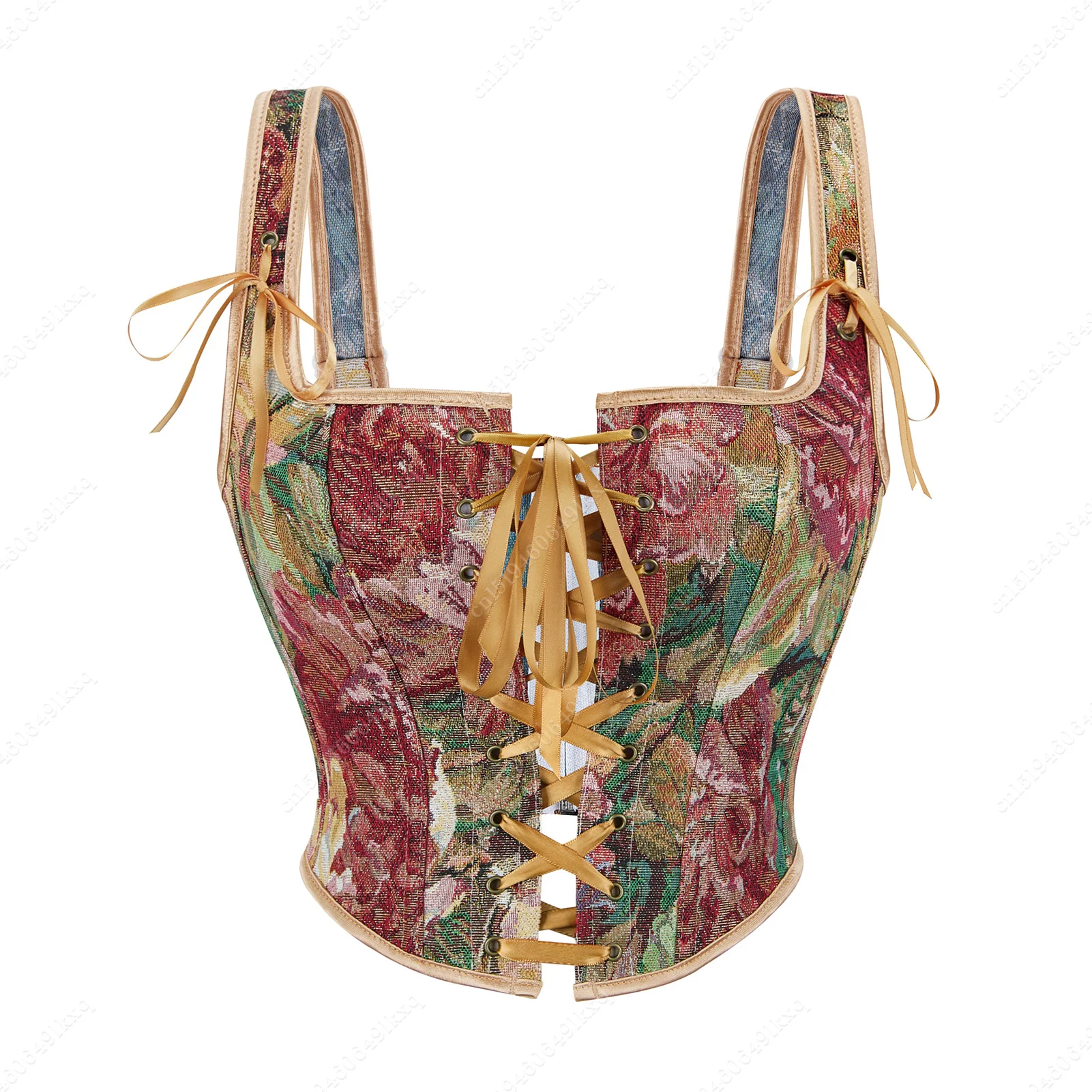 

Floral Corset For Women Elegant Lace Up Corset Top Sexy Vintage Corset Shapewear