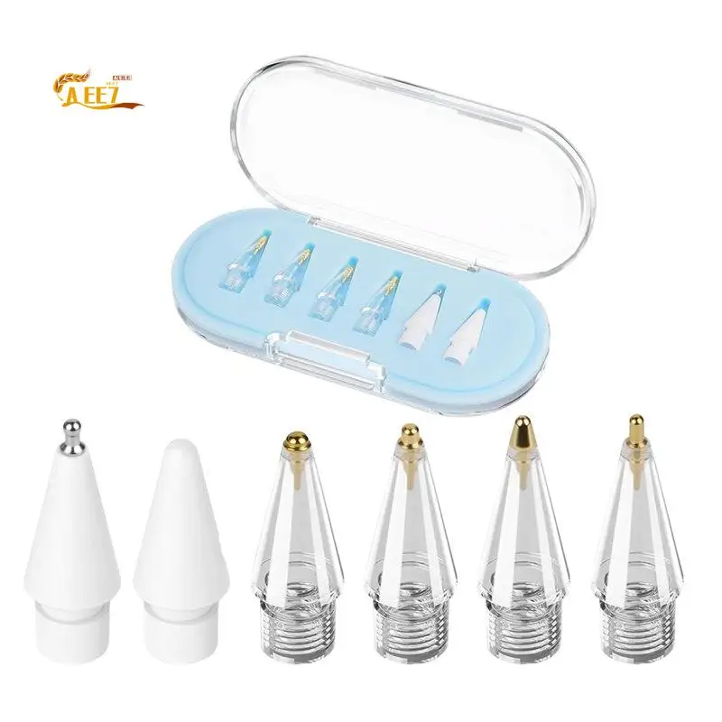 AEE7-6PCS Replacement Pencil Tips For Pencils Pro/USB-C/2Nd Gen/1St Gen Tips Writing Stylus Nib For Pencil