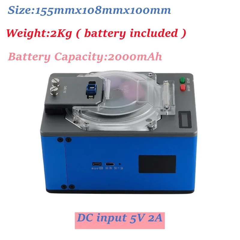 Optical Fiber Polishing Machine Easy-A Fiber Optic End Face Former 60sPolishing Used for FTTH Installation Weak Current Engineer