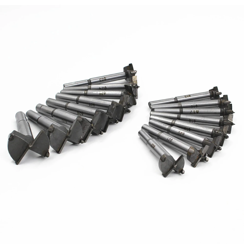 16 قطعة 15 مللي متر-35 مللي متر فورستنر كربيد مملة لقمة ثقب النجارة الذاتي توسيط هول المنشار قاطع خشب طقم أدوات #5