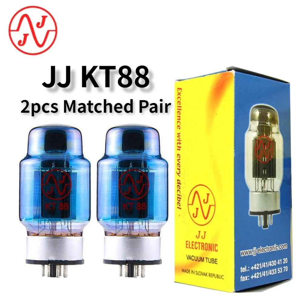 JJ KT88 Blue Screen Vacuum Tube Replaces 6550 KT66 KT77 EL34 Electronic Tube Amplifier Kit DIY Genuine Matched Quad