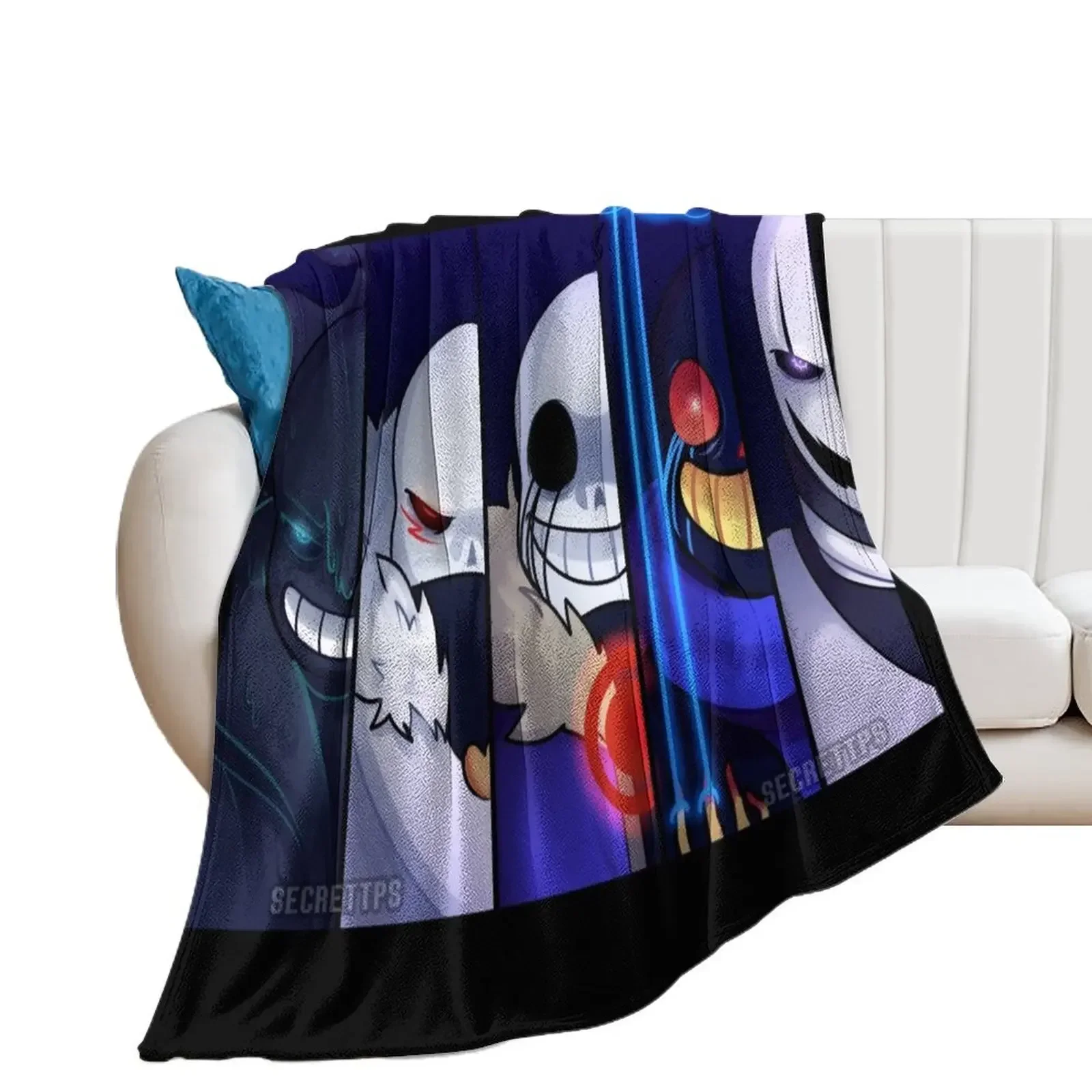 

Underverse Villains Throw Blanket Decorative Sofa Beautifuls Blankets