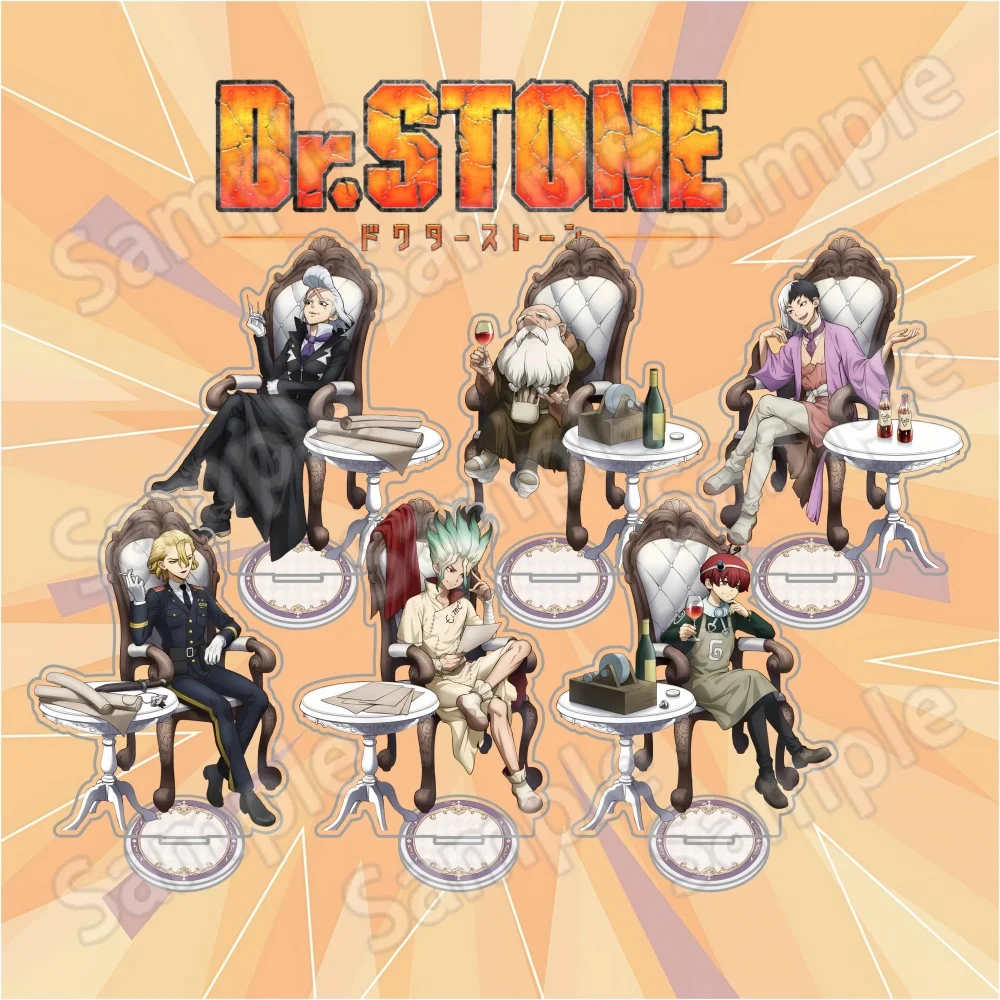 Dr.STONE Anime Ishigami Senku Dr.Xeno Houston Wingfield Stanley Snyder 15cm Acrylic Stand Keychain Ornament Fan Gift