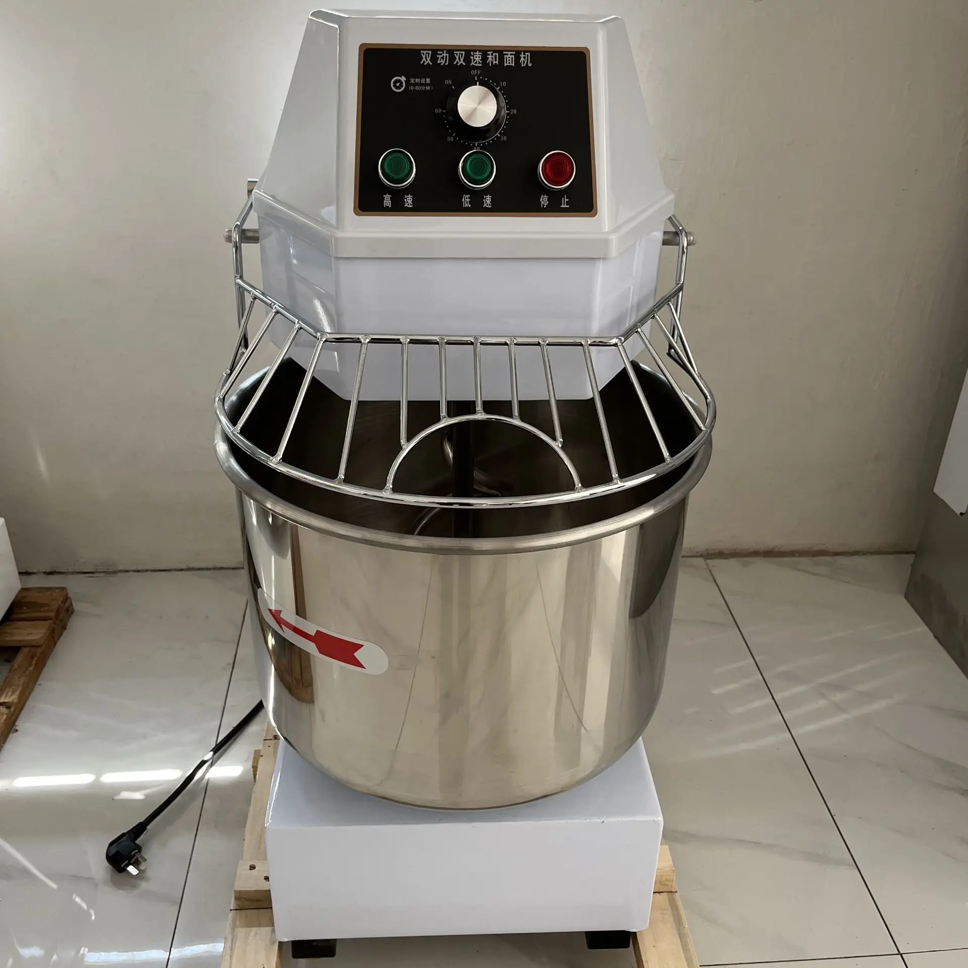 20L30L40L Noodle Mixer Commercial 15kg Automatic Double Action Double Speed Chef Machine Noodle Mixer Noodle Mixer