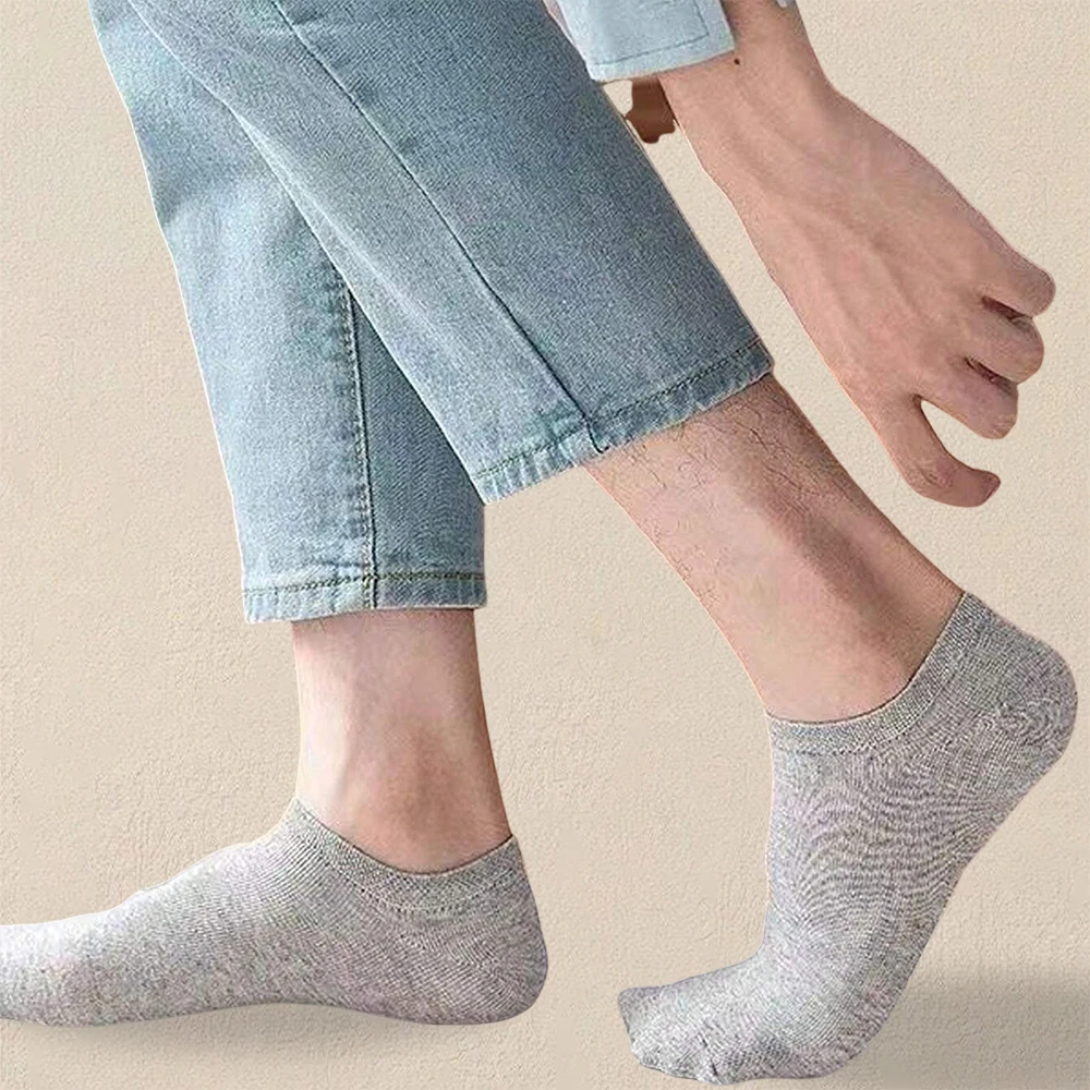 5 Pairs Women Solid Color Ankle Socks Simple And Versatile Fashionable Creative Breathable Socks Comfortable And Casual Socks