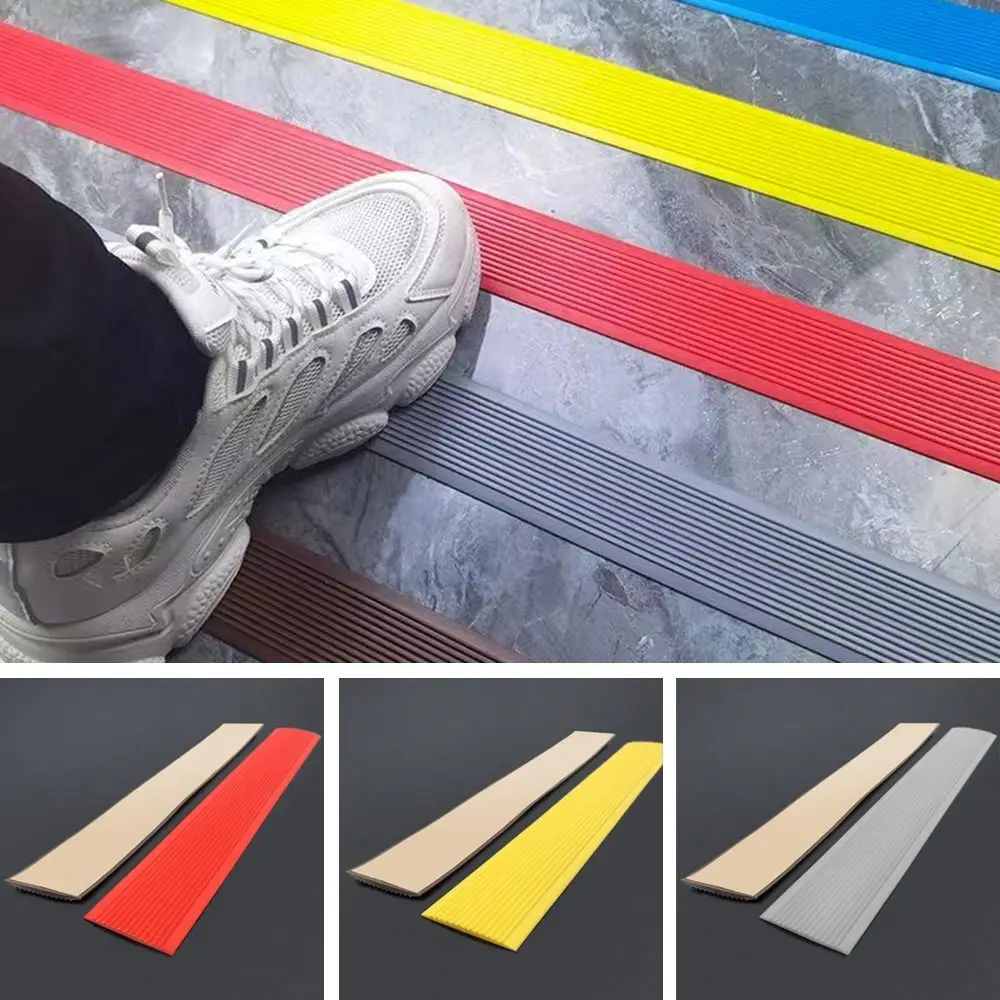 1M Self-adhesive Anti-Slip Stair Tape 3/4/5cm Width PVC Stair Treads Strip Waterproof Bathroom Floors Ground Sealing Strip