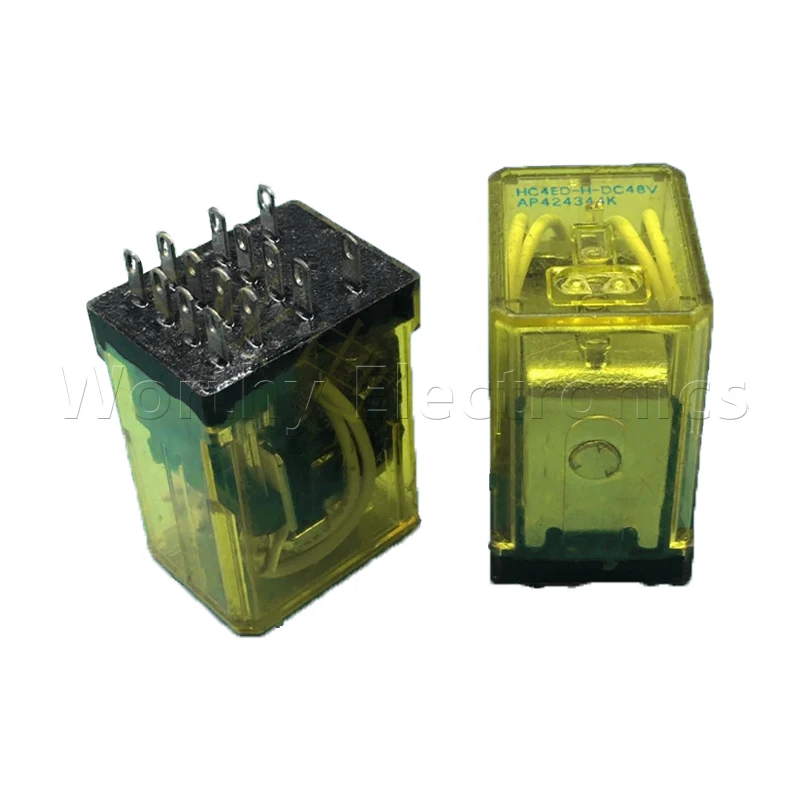 

Free shipping 10pcs/lot relay 48VDC 14PIN HC4ED-H-DC48V