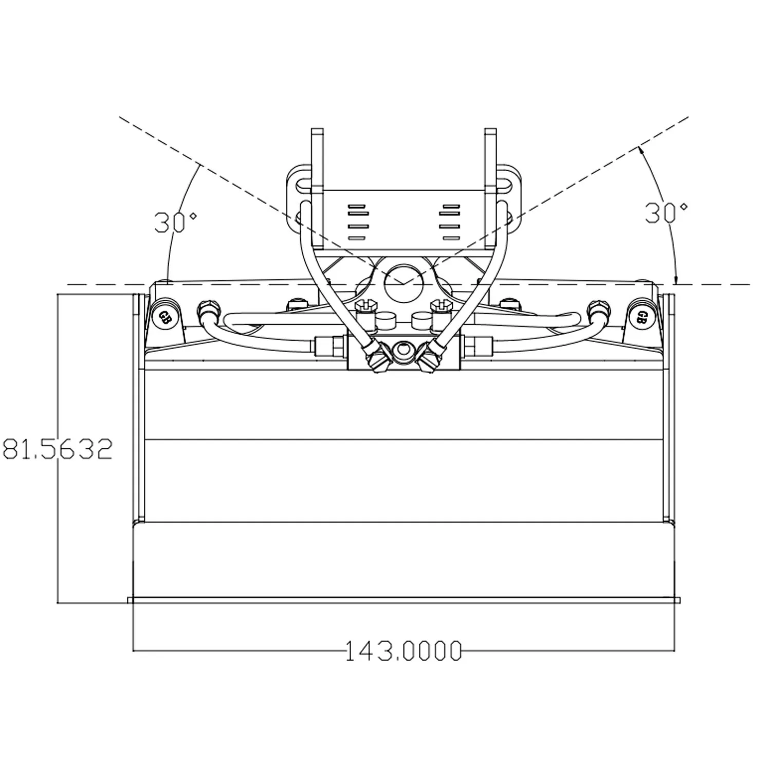 Cubo inclinable hidráulico de Metal RC, repuesto para excavadora remota 1/14 MTM 946 EC380, modelos de excavadora, piezas mejoradas, juguete TH22925