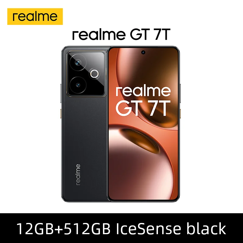 Globale versie realme GT 7T 5G Smartphone Dimensity 8400-MAX 6,8'' 120Hz scherm 7000mAh 120W SUPERVOOC opladen Camera 50MP