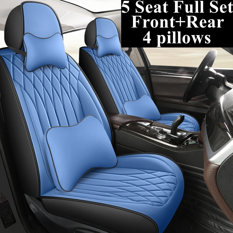 

Front+Rear Full Set Leather Car Seat Cover for Kia Carnival Ceed Cerato K2 K3 K4 K5 Optima Picanto Rio Rio 3 Shuma Soul Sportage