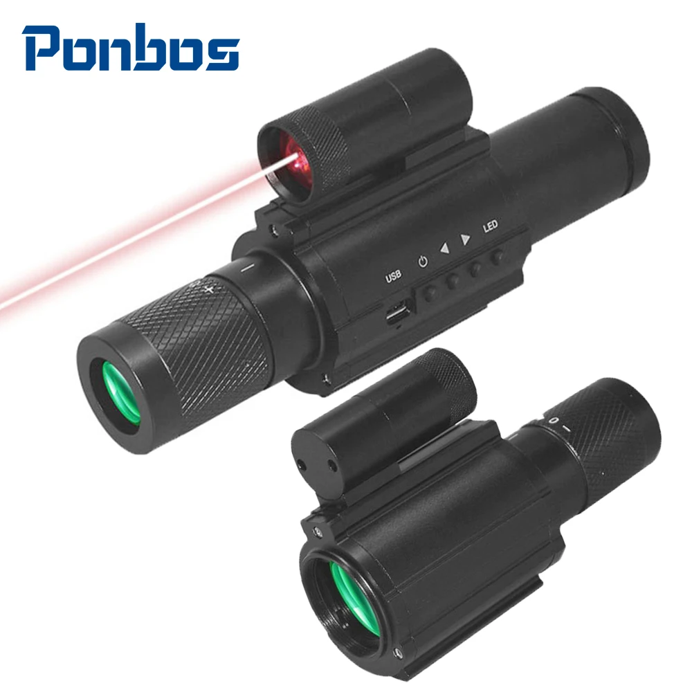 

Ponbos TD-03A Head-Mounted Wildlife Tactical Monocular Telescope 200M Infrared Night Vision Scope Sight for Hunting 3X Zoom