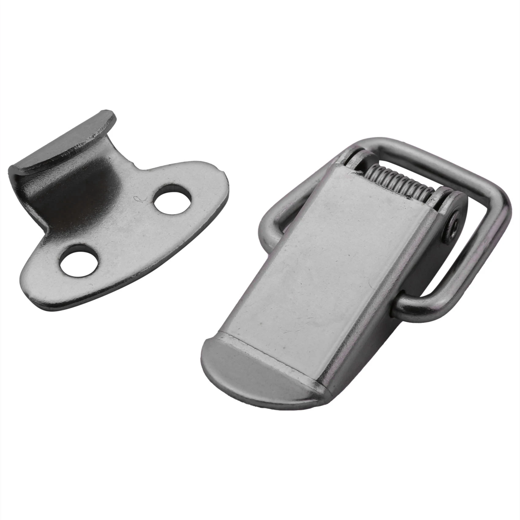 

AB42-60Pcs Cabinet Spring Loaded Iron Straight Loop Toggle Latch 45Mm Length