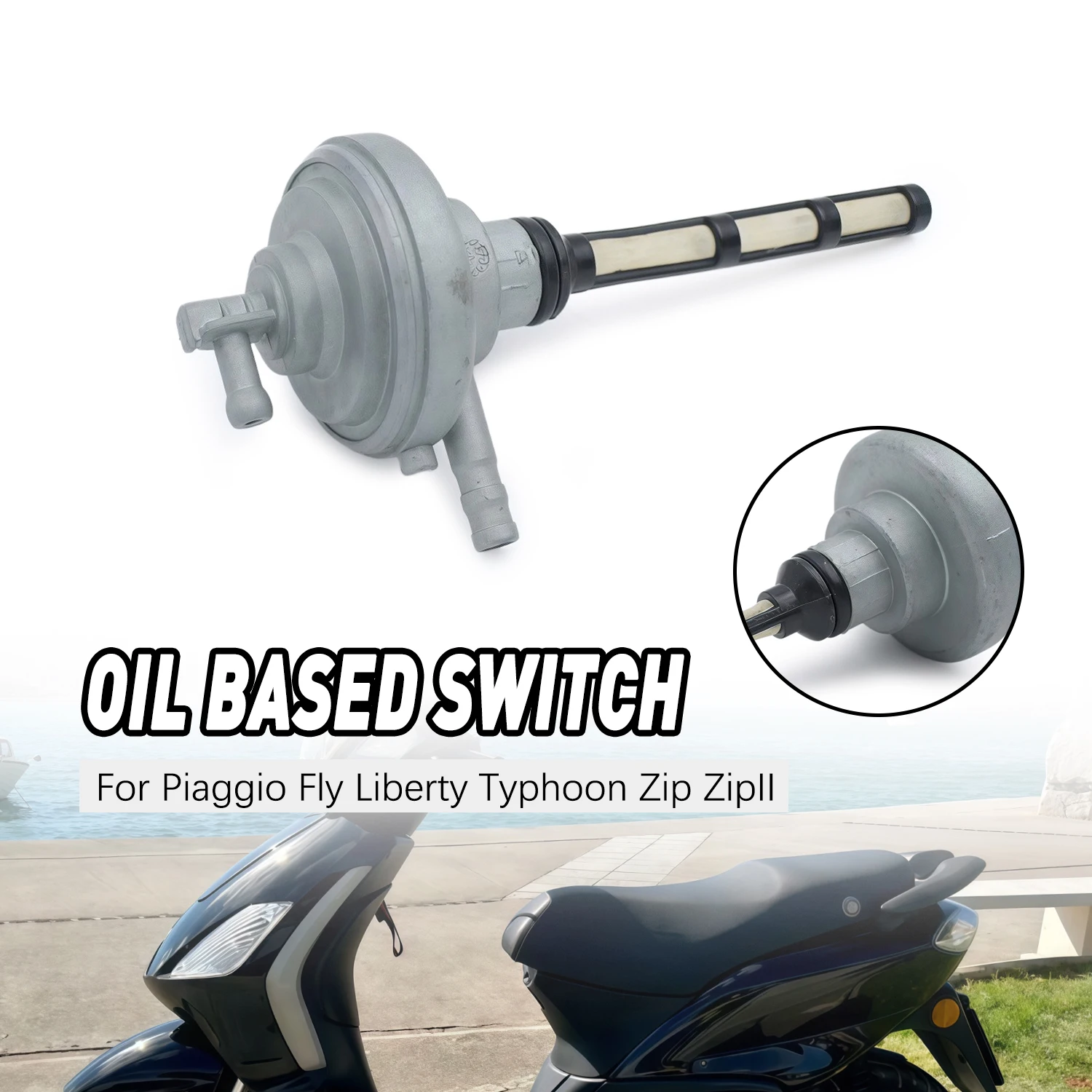 

674594 Motorcycle Fuel Valve Tap Accessories Engine Oil Switch Replacement For Piaggio Fly Liberty Typhoon Zip ZipII