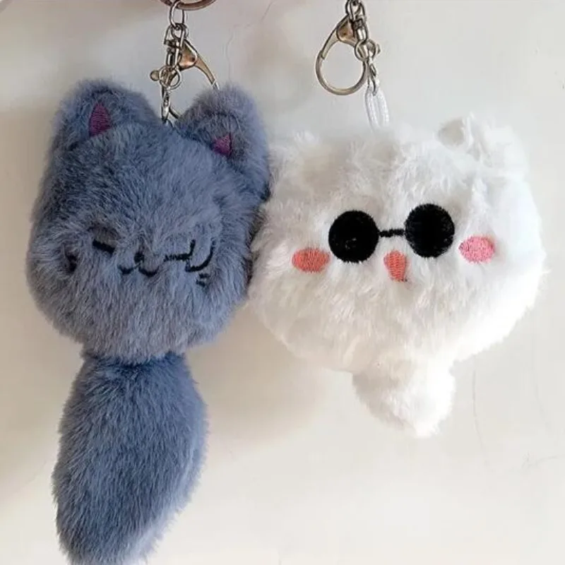 

Jujutsu Kaisen Plush Toys Keychain Satoru Gojo Cosplay Furry Doll Car Keyrings Kawaii Backpacks Pendant Kids Toys