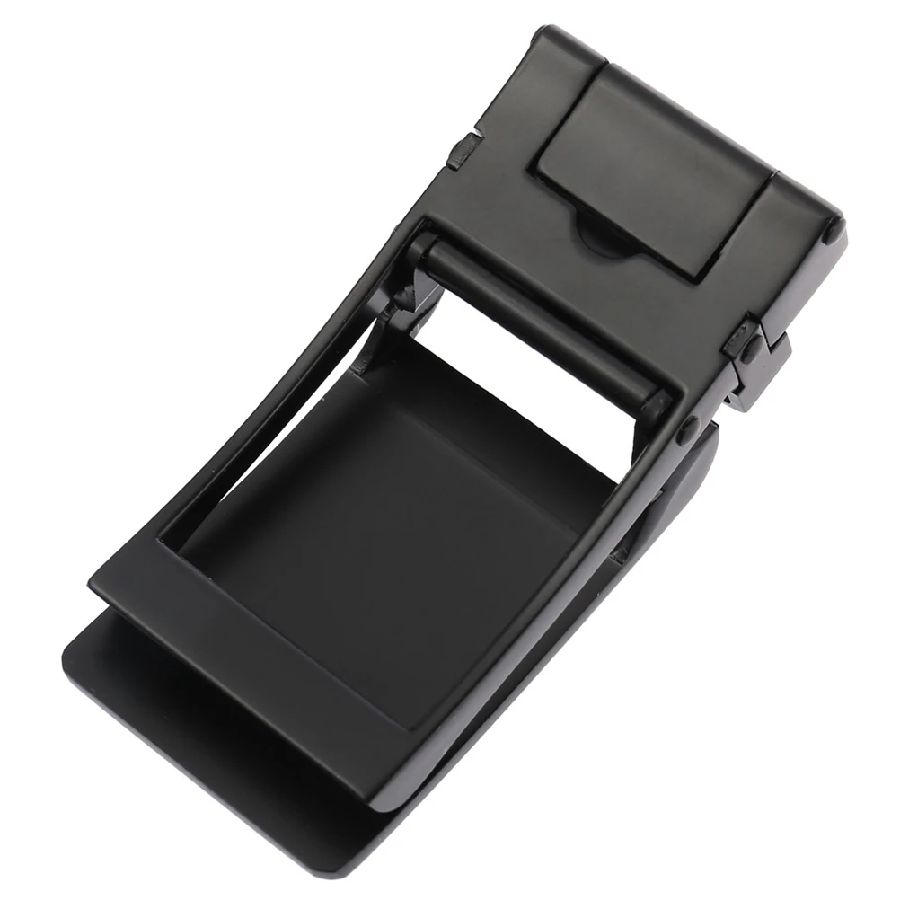 2 قطعة مشبك حزام أوتوماتيكي من سبيكة للرجال سهل الضبط مشبك حزام السقاطة أزياء الأعمال أبازيم تناسب القهوة السوداء البني