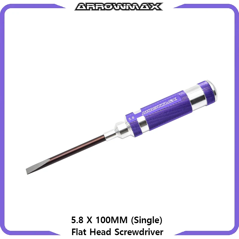 Imagem -05 - Arrowmax Flat Head Screwdriver Conjunto 3.0 4.0 5.0 5.8 Roxo Ferramentas Manuais para rc Tool