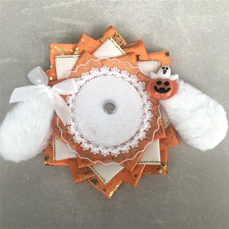 Cute DIY Badge Holder Ribbon Lace Badge Rosette Base Tray Ita bag Fill Accessories Badge Pins Display Anime Itabag Decorations