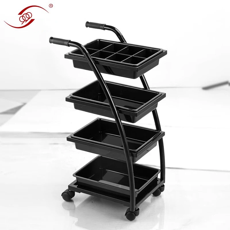 Station Hairdresser Trolley Workshop Tool Saloon Accessories Cosmetic Wheels Pedicure Helper Chariot de salon Makeup Box Hair