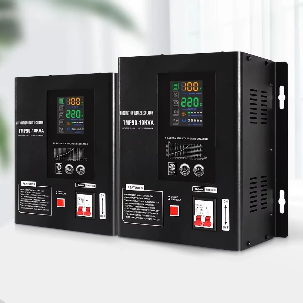 

2026 New PLAL TMP-10KVA Wall Mount Home Air Conditioner Voltage Stabilizer Avr For Home 220V Ac Automatic Voltage Regulator/Stab