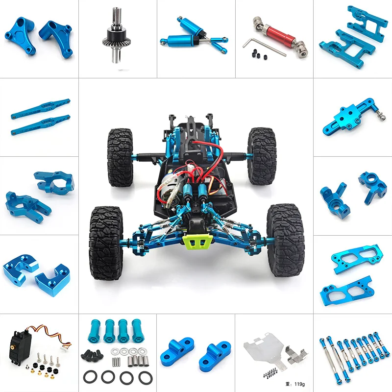 WL 12428 1/12 scale RC model car upgrade accessories Shock absorber drive shaft fixed pull rod