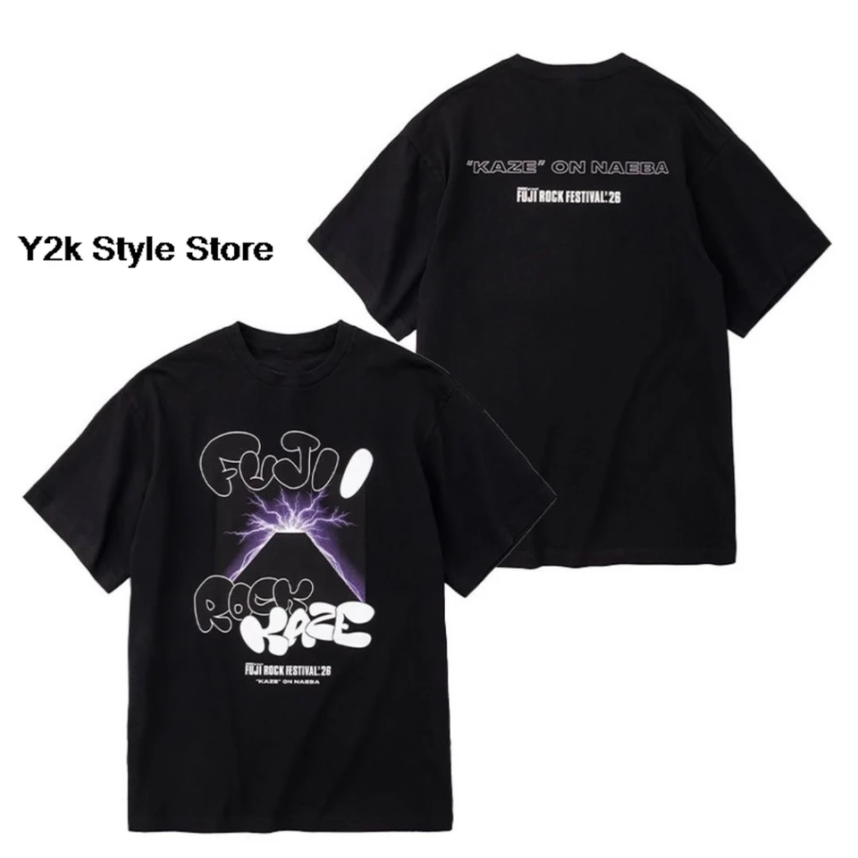 KAZE FUJI Tシャツ Fujii Kaze / ふじい かぜ Cotton T-shirt 2026 Fuji ROCK FUJII KAZE