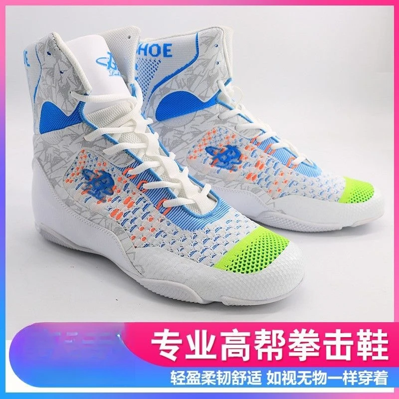 

2025 New Wrestling Shoes for Men Women Designer Boxing Fighting Boots Couples Breathable Gym Training Shoe Size 35-46