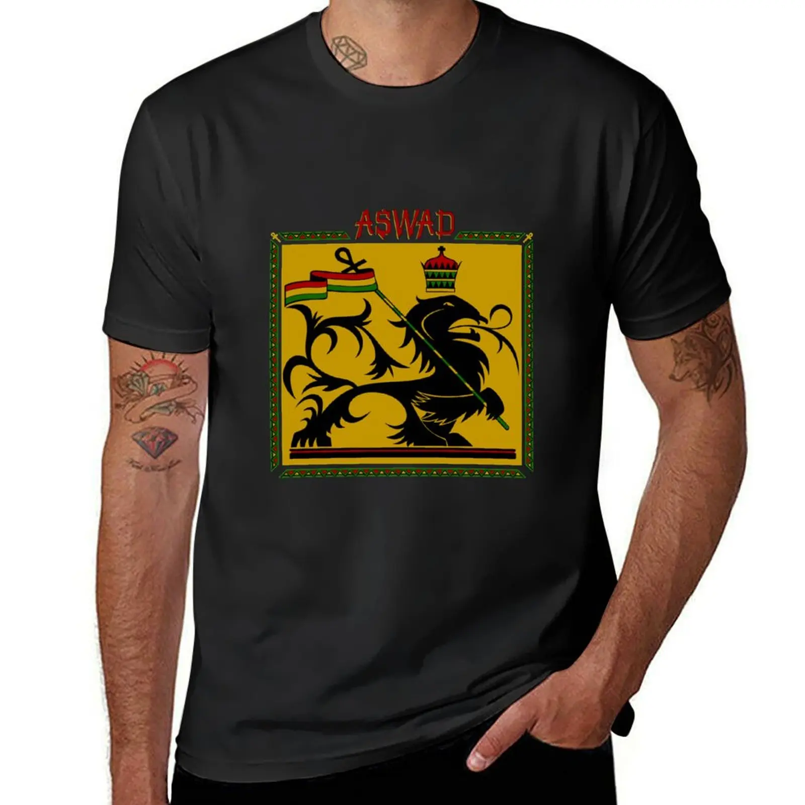 

Aswad Reggae T-Shirt plus size tops sweat mens graphic t-shirts pack