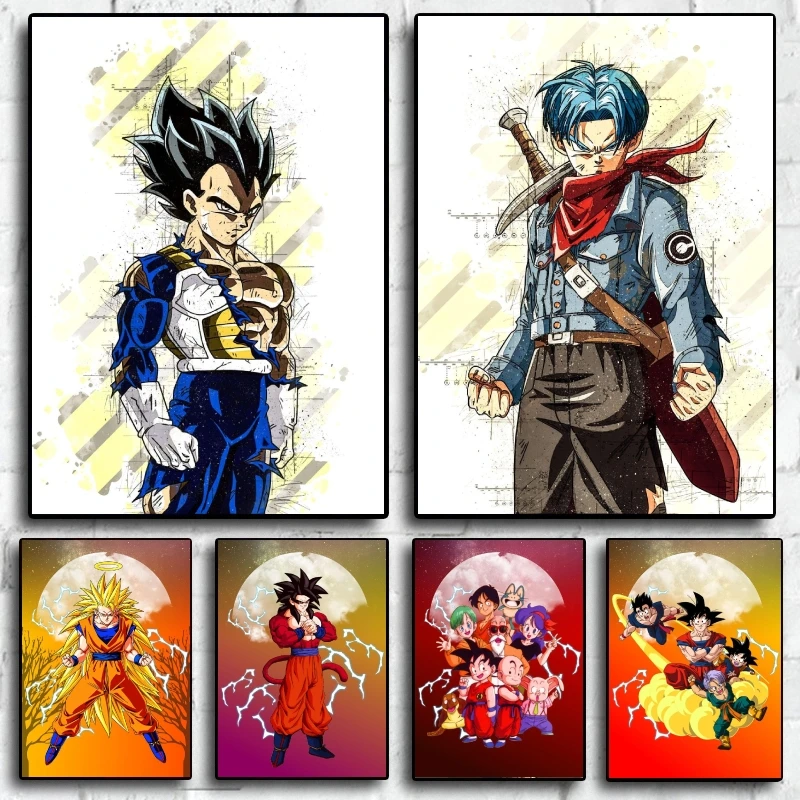 

High Quality Dragon Ball Vegeta Decorative Painting Vivid Colors Last Long Adds Great Atmosphere To Anime Rooms A Must - Have