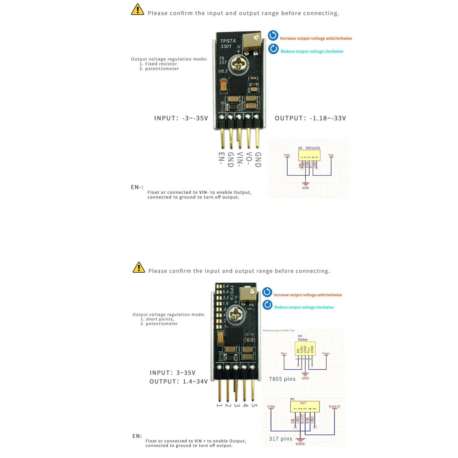 Imagem -02 - Poder do Regulador de Tensão Linear do Dc-dc a Amplificador Ajustável do Decodificador do Áudio do rf Dac Tps7a4701 Tps7a3301 3v 5v 12v 15v 19v 24v 1a
