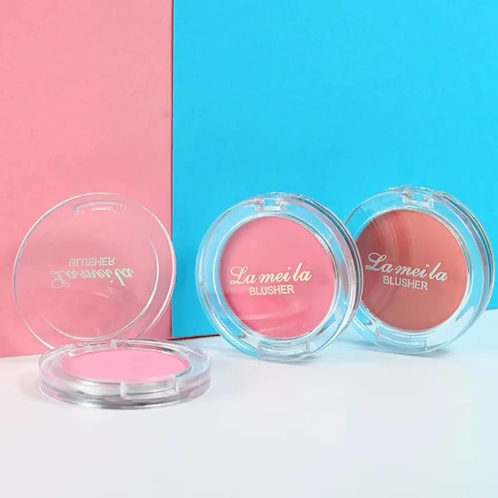 Korea Monochrome Blush New Matte Face Mineral Pigment Cheek Blusher Cosmetic Peach Orange Nude Pink Blue Natural Blush