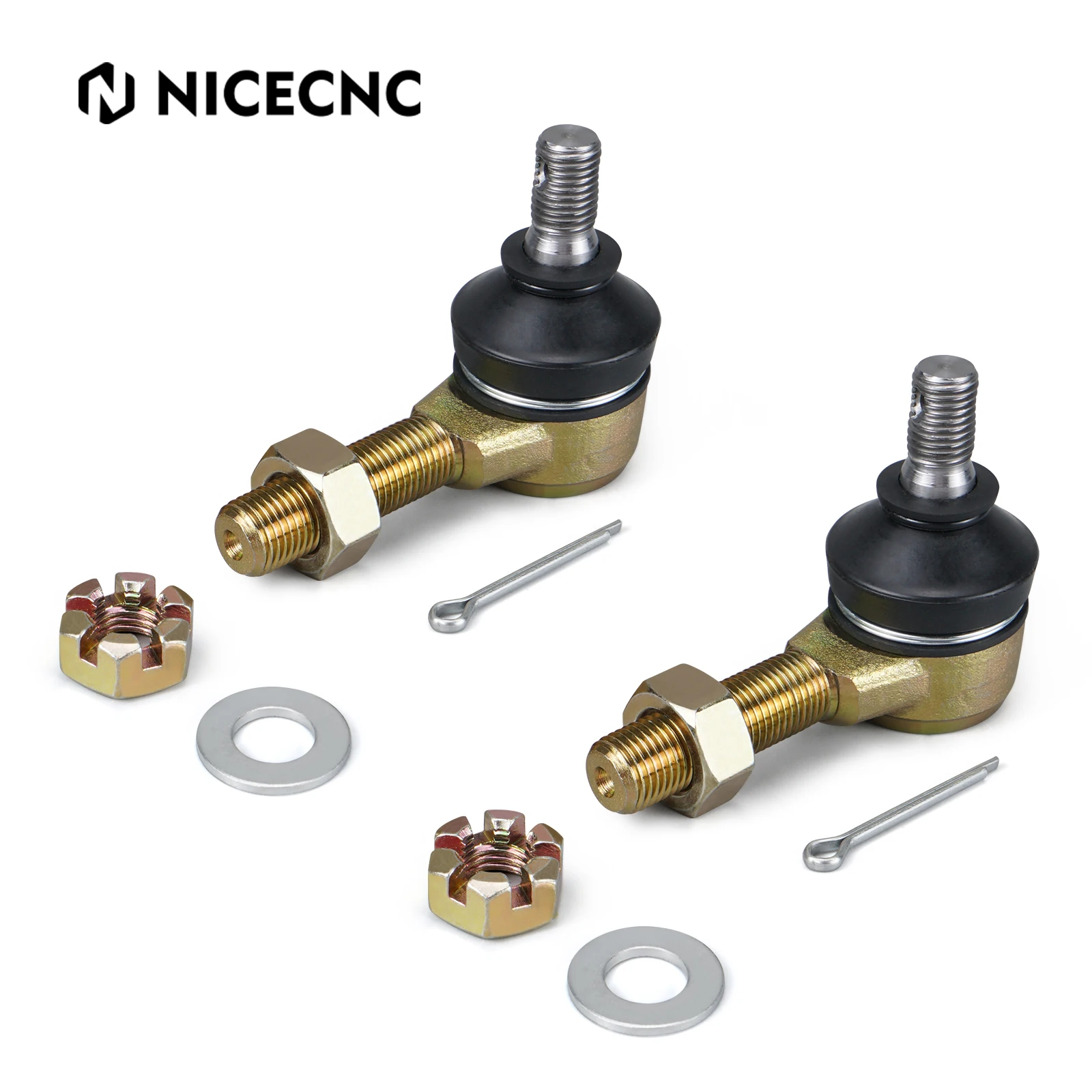 NICECNC Oberes und Unteres Aufhängungskugelgelenk Spurstangen-Enden-Kit für Yamaha Raptor 700 700R YFZ450 YFZ450R 2006-2026 ATV-Zubehör – Detail 4