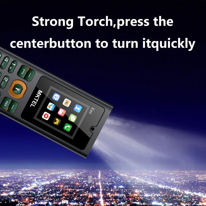EXO Feature Phone 1.77 inch Dual SIM Dual Standby 1800mAh Battery Bluetooth FM Radio MP3 Torch Unlocked Basic Mobile Ph