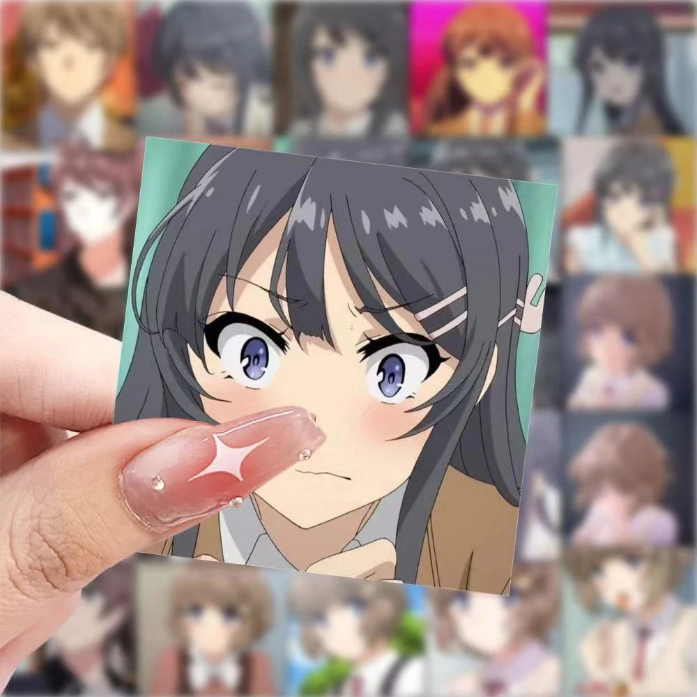 10/30/59 Stück Bunny Girl Senpail Aufkleber Azusagawa Sakuta Mai San Anime Aufkleber Scrapbooking Laptop Telefon süße Mädchen Keade Aufkleber