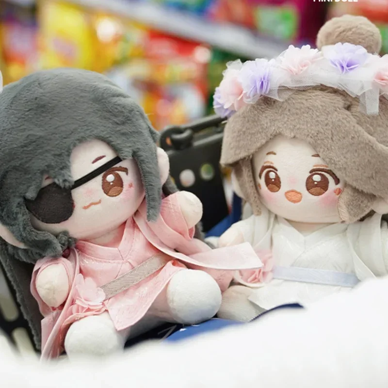 Peluche Minidoll Tian Guan Ci Fu Hua Cheng Xie Lian, jouet Tgcf Butter, figurine en peluche, cadeau de Noël, 15cm, original, en stock