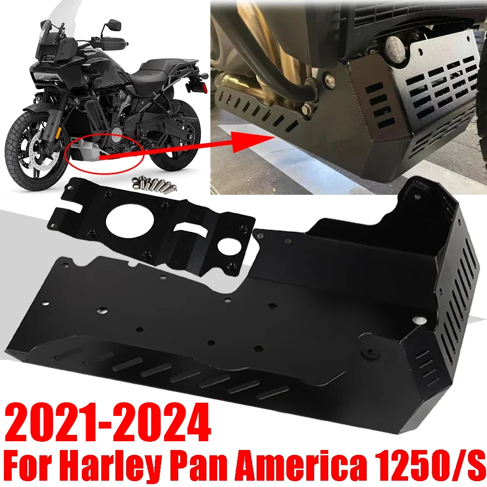 For Harley Pan America 1250 S 1250S RA1250 PA1250 Accessories Engine Protection Cover Bash Guard Skid Plate Belly Pan Protector