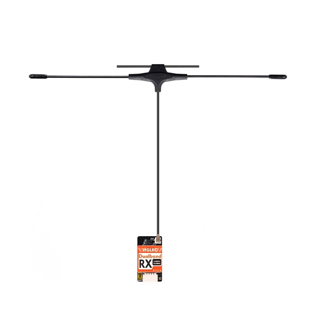 HGLRC GEMINI RX ELRS True Diversity Receiver 2.4G /915MHz Dual RF TCXO WiFi OTA CRSF 1.36‑1.5g For Long Range Cinematic FPV Dron