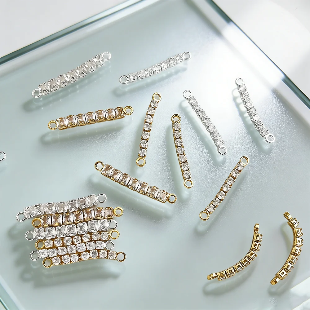 

Cordial Design 6*11MM 100Pcs Jewelry Findings & Components/Hand Made/Crystal Connectors/CZ Charms/Jewelry Accessories #196169