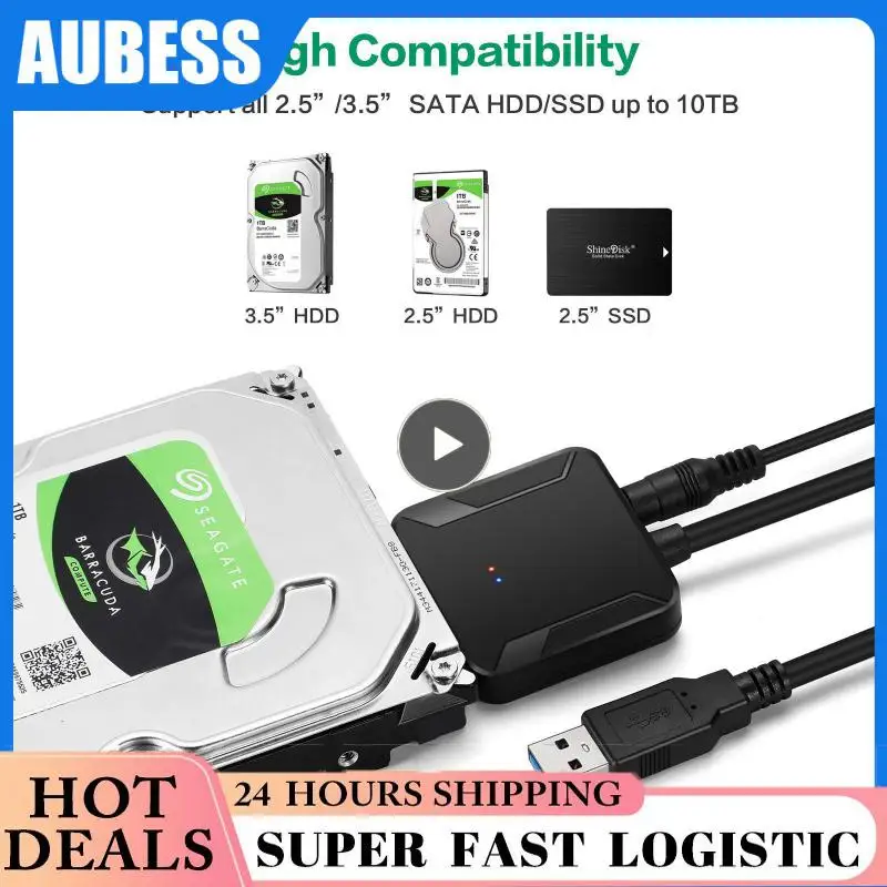 To SATA 3 Cable Sata to USB3.0 Adapter Cable Support 22Pin 2.5/3.5 inche External HDD SSD Hard Disk Computer Cable Connector