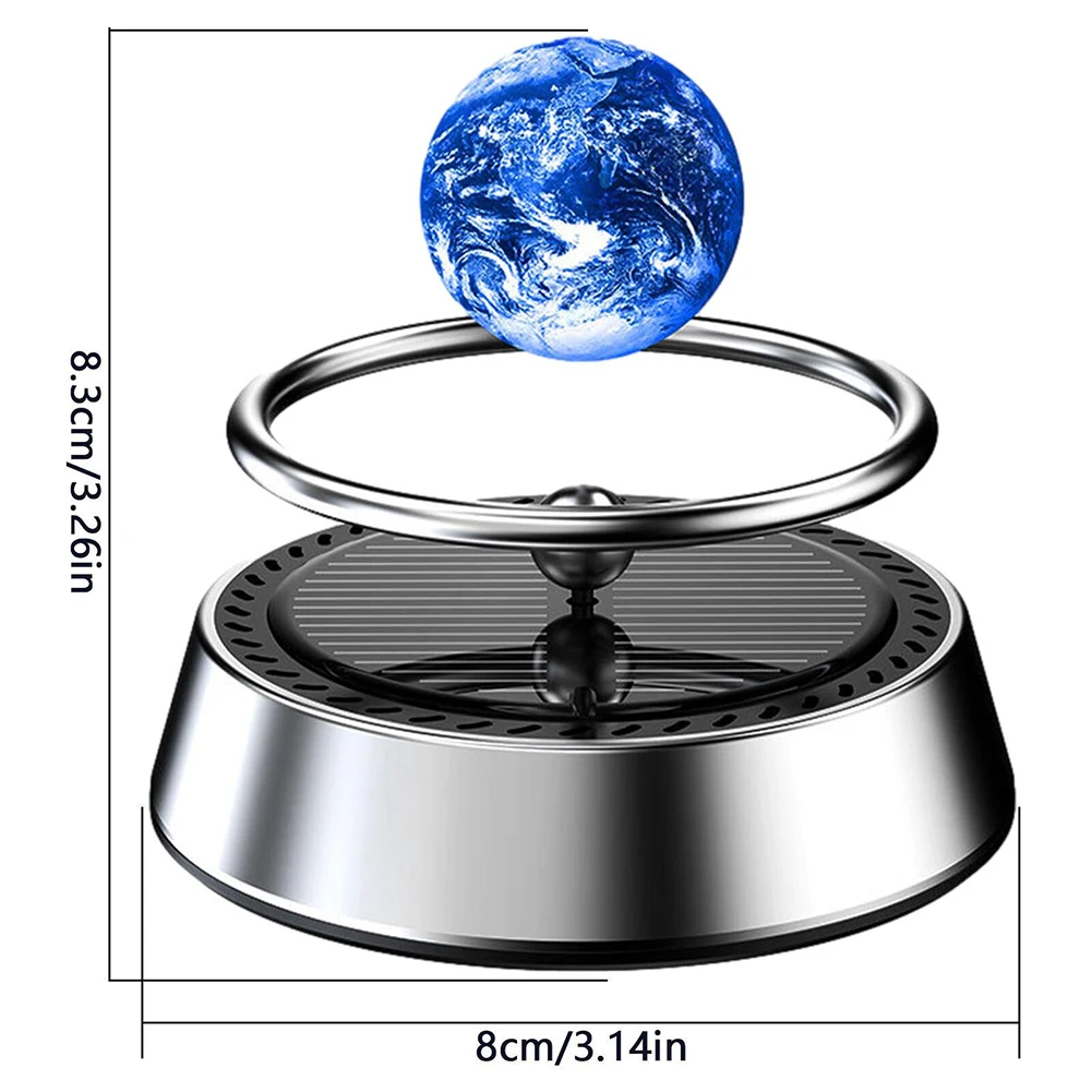 Car Scent Air Freshener Diffuser Perfume Solar Rotating Interstellar Ball Solar Car Aromatherapy Vehicles Interior Decor Homes