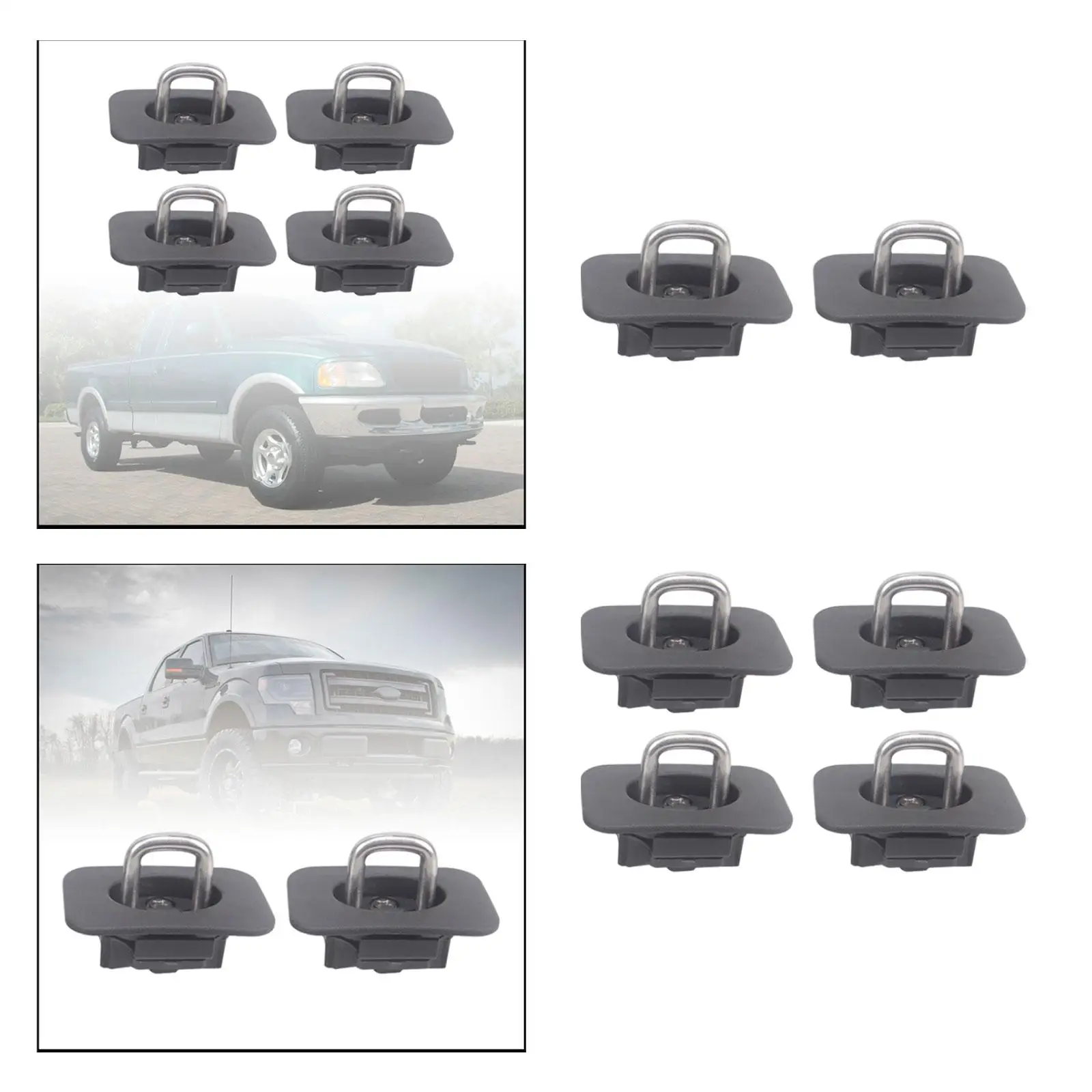 

Truck Bed Tie Down Anchors Durable Bed Hooks for Ford Super Duty 98-16
