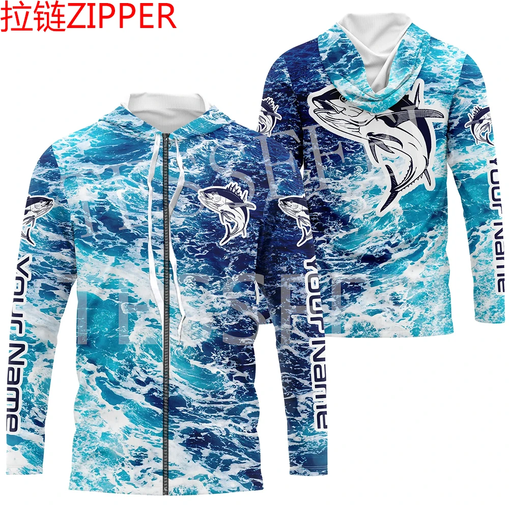 Custom Name Tuna Mahi Fishing Fisher Camo Tattoo Tracksuit Long Sleeves 3DPrint Pullover Harajuku Jacket Casual Funny Hoodies 36