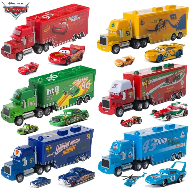 

Cars 2 3 Toys Lightning McQueen Jackson Storm Mack Uncle Container Truck Diecast Model Car Toy Childrenr Gift