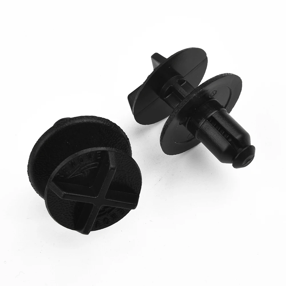 10pcs Retaining Clips Clip Cowl Panel 10pcs Set Black For Jaguar S-Type XJ8 XK XR812941010 Radiator Cover Auto Fastener