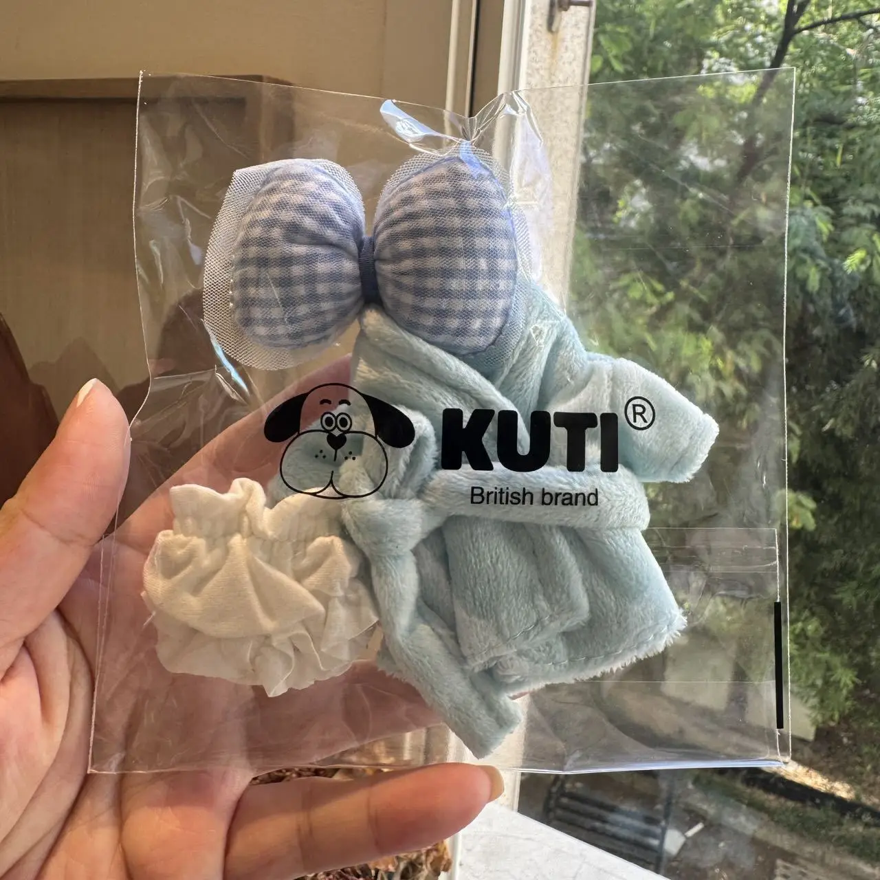 Pigiama in peluche con fiocco e pantaloni Set per accappatoio Labubu per accessori di abbigliamento fai da te per bambole Labubu V1v2v3