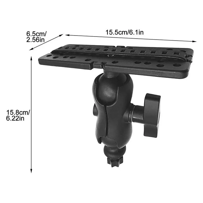 Swivel Fish Finder Mount Base GPS Electronics Fishfinder Holder Mounting Stand Plate GPS Navigation Fish Finder Bracket For